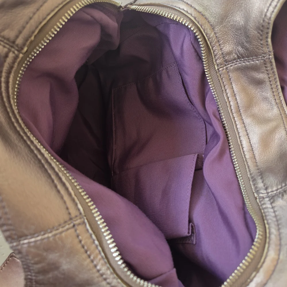Coach Bronze Metallic Hobo Bag Like New